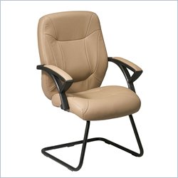 Office Star Deluxe Executive Faux Leather Visitors Chair by Office Star