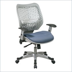 Office Star SPACE Collection: REVV Space-Flex Back Managers Chair in Fog and Blue by Office Star