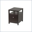ADD TO YOUR SET: Office Star Hampton 1Drawer Vertical Wood File Cabinet in Espresso