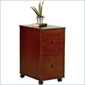 Office Star Madison 2 Drawer Vertical Wood File Cabinet in Walnut