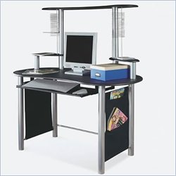 Office Star Saturn Mixed Media Workstation with Hutch