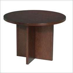 Office Star Pro-Line II Round 3.5' Conference Table with X-Shaped Base