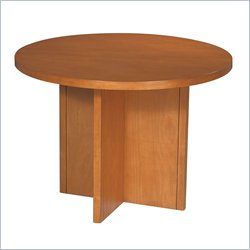 Office Star Pro-Line II Round 3.5' Conference Table with X-Shaped Base in Cherry