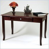 Office Star Wood Writing Desk in Walnut Merlot