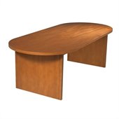 Office Star Pro-Line II Racetrack 8' Conference Table with Slab Base in Cherry