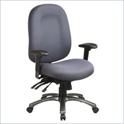 Office Star Ergonomic High Back Office Chair with Multi Function Control and Titanium Finish Accents