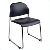 Office Star Plastic Stack Chair with Chrome Frame (4 Pack)