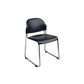 Office Star Plastic Stack Chair with Chrome Frame (2 Pack)