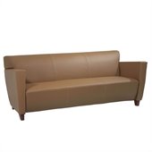 Office Star Furniture - Taupe Leather Sofa