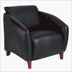 Office Star Furniture - Stream - Black Eco Leather Club Chair