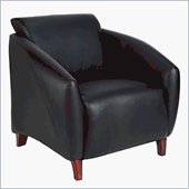 Office Star Furniture - Stream - Black Eco Leather Club Chair