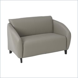 Office Star Furniture - Stream - Grey Eco Leather Love Seat