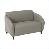Office Star Furniture - Stream - Grey Eco Leather Love Seat