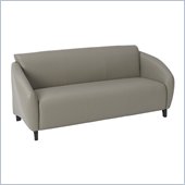 Office Star Furniture Stream Collection - Grey Eco Leather Sofa