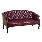 Office Star Queen Ann Traditional Blood Sofa
