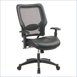 Office Star Matrex Back & Leather Seat Managers Chair by Office Star