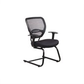 Office Star SPACE Collection: Air Grid Back Guest Chair with Fabric Seat and Cantilever Base