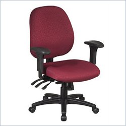 Office Star Work Smart Multi Function Ergonomic Office Chair with Adjustable Arms and Rachet Back