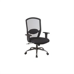 Office Star Screen Back Mesh Plastic Executive Office Chair with Arms