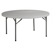 Office Star 60 Round Resin Multi Purpose Table with Traditonal 4 Post Legs