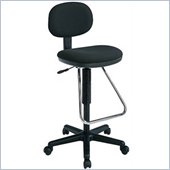 Office Star Economical Chair with Chrome Teardrop Footrest (Height Adjustable 23 to 33) (special order)
