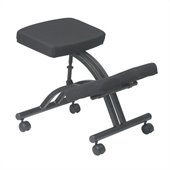 Office Star Ergonomic Kneeling Chair with Memory Foam in Black
