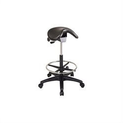 Office Star Adjustable Backless Saddle Stool