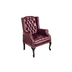Office Star Traditional Queen Ann Style Chair in Oxblood Best Price