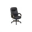 ADD TO YOUR SET: Office Star Executive Eco Leather Chair with Locking Tilt Control and Coated Base in Espresso