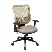 Office Star SPACE EPICC SpaceFlex Back Executive Chair in Latte