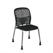 Office Star 801 Raven Visitors Chair w/ PF & Glides (Set of 2)
