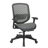 Office Star 829 Charcoal DuraGrid Back w/ Custom Fabric Seat Chair