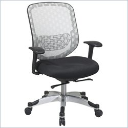 Office Star 829 White DuraGrid Back w/ Black Mesh Seat Chair