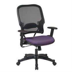 Office Star 15 Air Grid Back Fabric Seat Manager's Chair in Grape