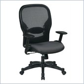 Office Star 23 Air Grid Back Fabric Seat Manager's Chair in Steel