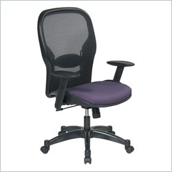 Office Star 23 Air Grid Back Fabric Seat Manager's Chair in Grape