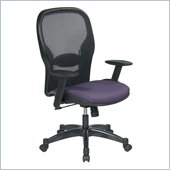 Office Star 23 Air Grid Back Fabric Seat Manager's Chair in Grape