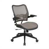 Office Star 13 Latte/Black Air Grid Seat & Back Chair Cantilever Arms