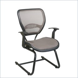 Office Star 55 Latte/Black Air Grid Visitors Chair