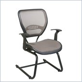 Office Star 55 Latte/Black Air Grid Visitors Chair