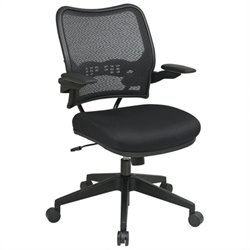 Office Star 13 Chair w/Air Grid Back & Mesh Seat in Black