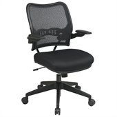 Office Star 13 Chair w/Air Grid Back & Mesh Seat in Black