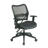 Office Star 13 Chair w/Air Grid Seat & Back in Black