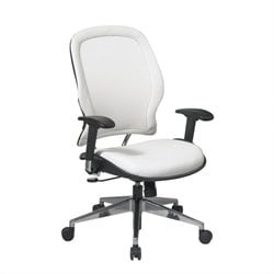 Office Star 33 White Vinyl Back & Seat Managers Chair