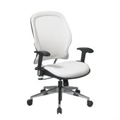 Office Star 33 White Vinyl Back & Seat Managers Chair