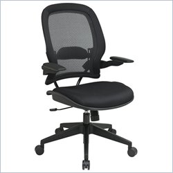 Office Star 335 Air Grid Back Managers Chair w/ Mesh Seat in Black