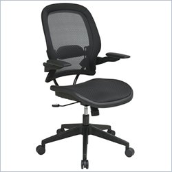 Office Star 335 Air Grid Back Managers Chair w/ Air Grid Seat in Black