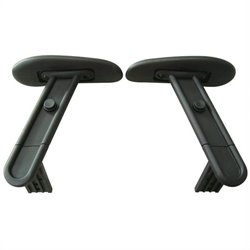 Office Star Adjustable Arms in Black (Fits Chair 13-37N20D Only)
