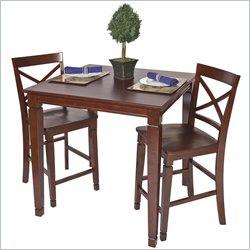 Office Star Concord Pub Table in Merlot