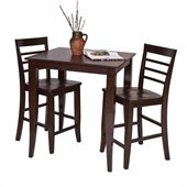 Office Star Jamestown Pub Table in Espresso Finish